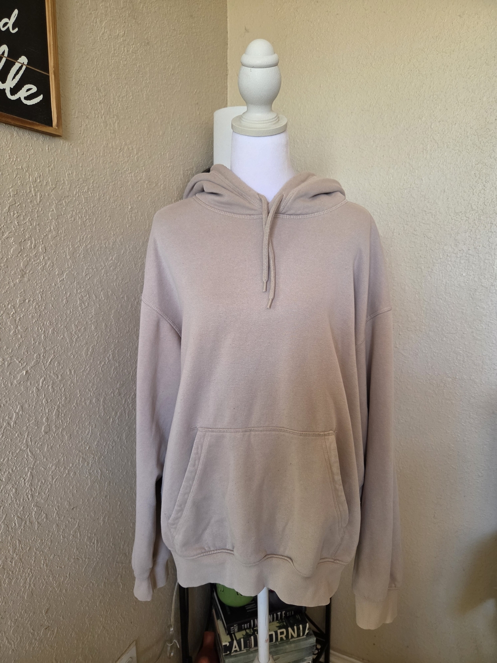H&M Cream Crewneck Hoodie Sweater